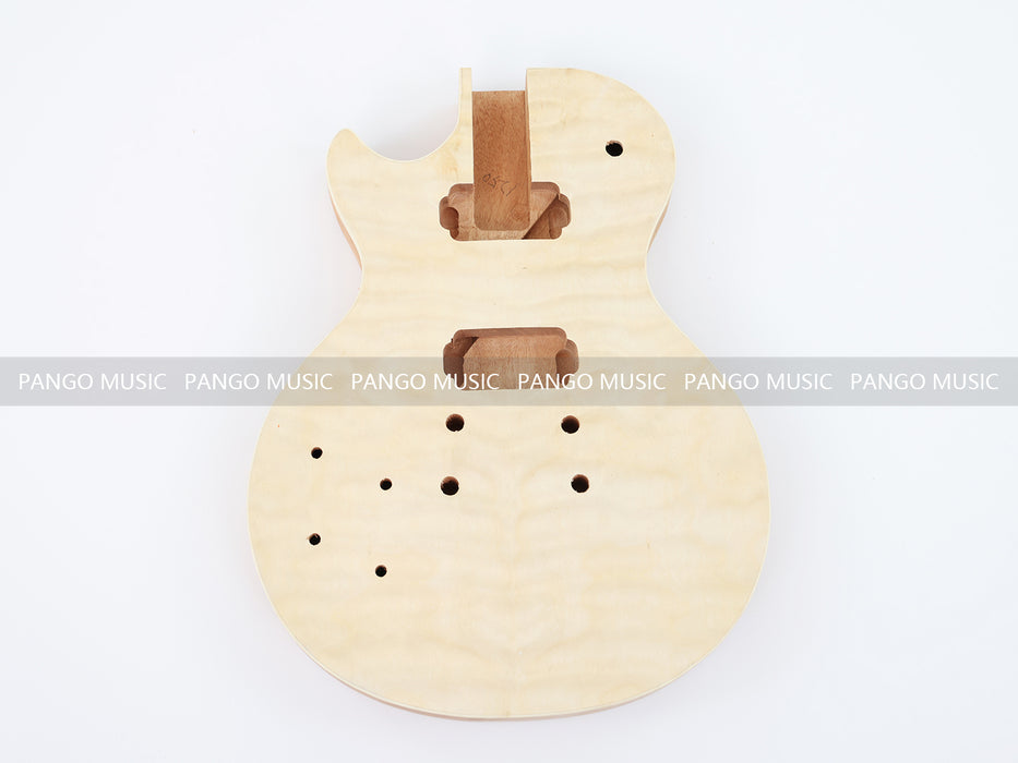 Left Hand LP Standard DIY Electric Guitar Kit with Quilted Maple Top (LRF-018, Limited Edition)