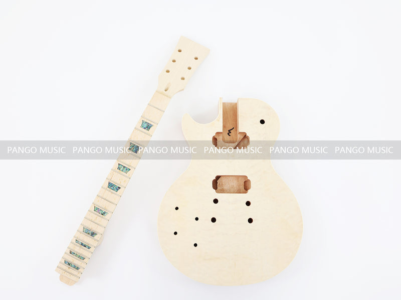 Left Hand LP Standard DIY Electric Guitar Kit with Quilted Maple Top (LRF-026, Limited Edition)