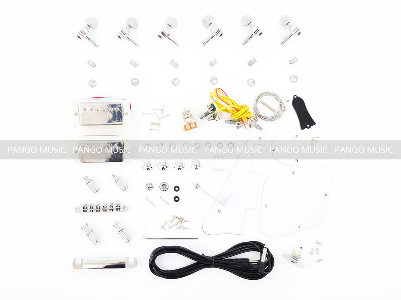 Left Hand LP Standard DIY Electric Guitar Kit with Quilted Maple Top (LRF-026, Limited Edition)