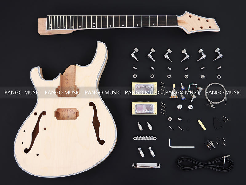 Pre-sale Left Hand Semi-Hollow Body DIY Electric Guitar Kit (PJS-332X)