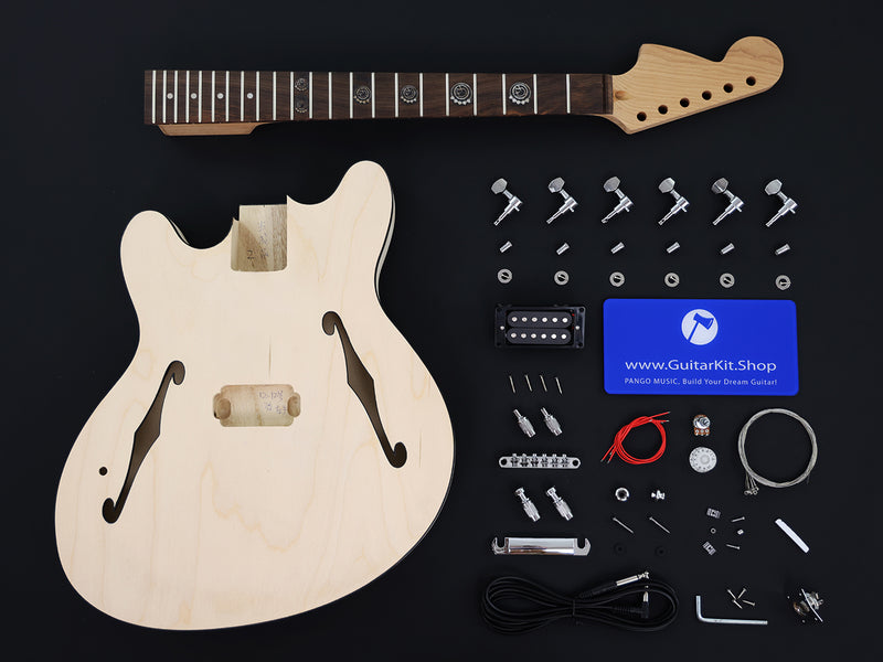 Left Hand Semi Hollow DIY Electric Guitar Kit (15271-L, Limited Edition)