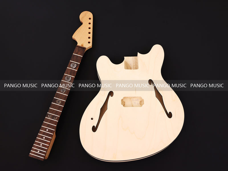 Left Hand Semi Hollow DIY Electric Guitar Kit (15271-L, Limited Edition)