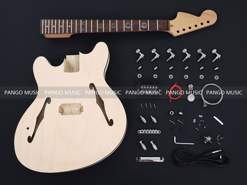 Left Hand Semi Hollow DIY Electric Guitar Kit (15271-L, Limited Edition)