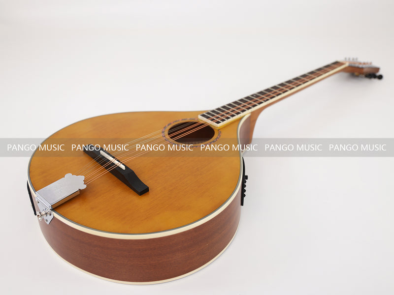 Left-Handed | Solid Red Pine Top | 670mm Scale Length | Built-in EQ Acoustic-Electric Bouzouki (PBZ-607L-X)