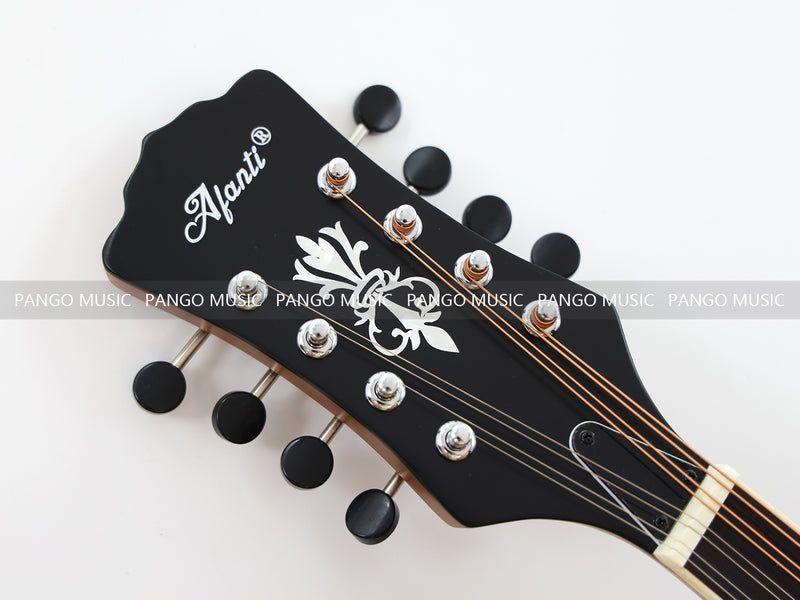 Left-Handed | Solid Red Pine Top | 670mm Scale Length | Built-in EQ Acoustic-Electric Bouzouki (PBZ-607L)