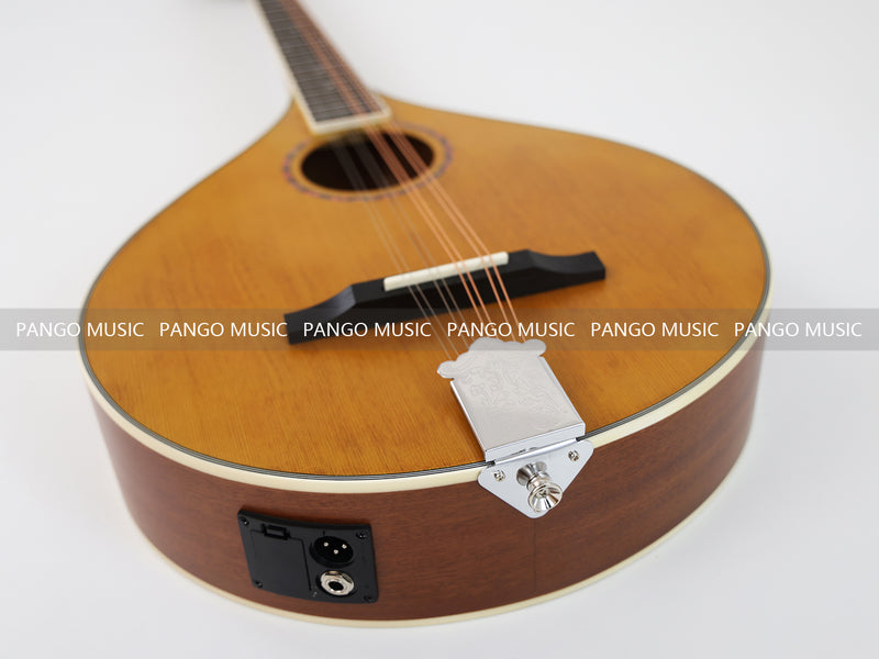 Left-Handed | Solid Red Pine Top | 670mm Scale Length | Built-in EQ Acoustic-Electric Bouzouki (PBZ-607L-X)