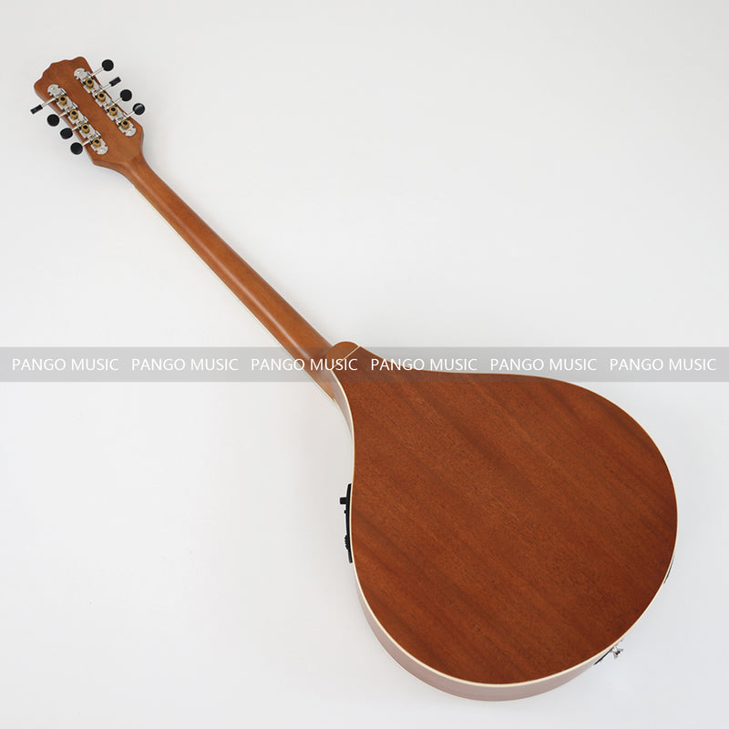 Left-Handed | Solid Red Pine Top | 670mm Scale Length | Built-in EQ Acoustic-Electric Bouzouki (PBZ-607L-X)