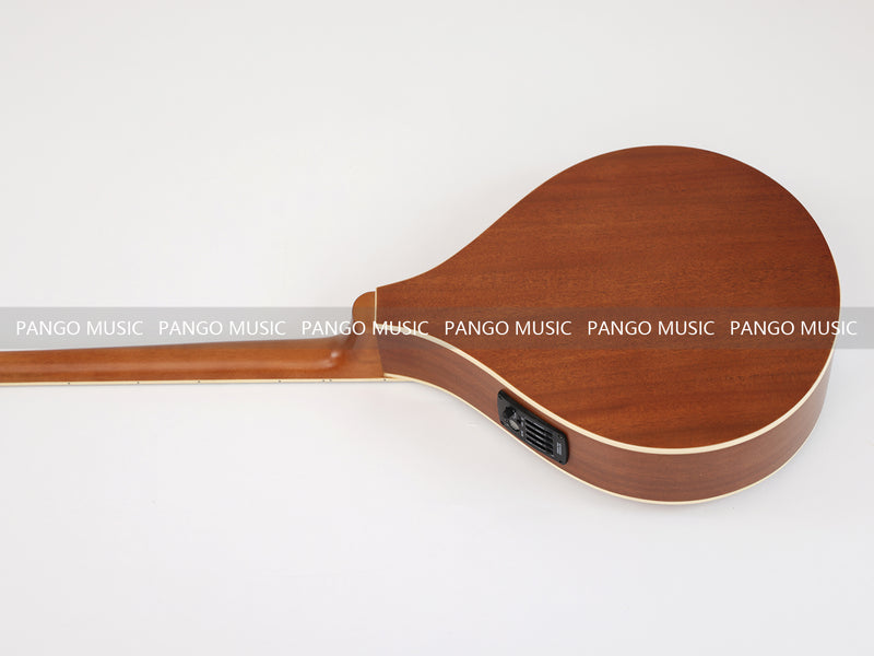 Left-Handed | Solid Red Pine Top | 670mm Scale Length | Built-in EQ Acoustic-Electric Bouzouki (PBZ-607L-X)