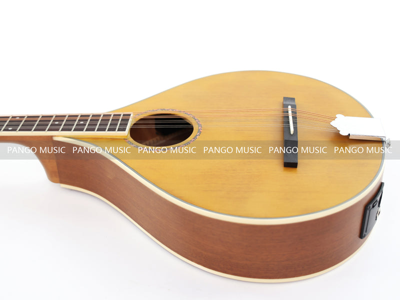 Left-Handed | Solid Red Pine Top | 670mm Scale Length | Built-in EQ Acoustic-Electric Bouzouki (PBZ-607L)