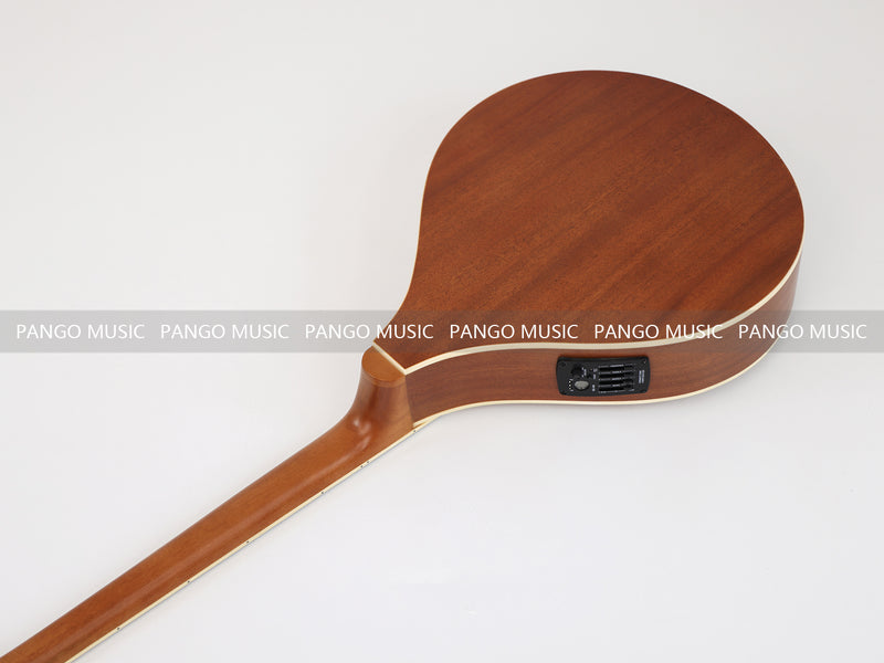 Left-Handed | Solid Red Pine Top | 670mm Scale Length | Built-in EQ Acoustic-Electric Bouzouki (PBZ-607L-X)