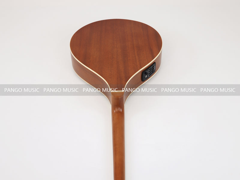 Left-Handed | Solid Red Pine Top | 670mm Scale Length | Built-in EQ Acoustic-Electric Bouzouki (PBZ-607L-X)