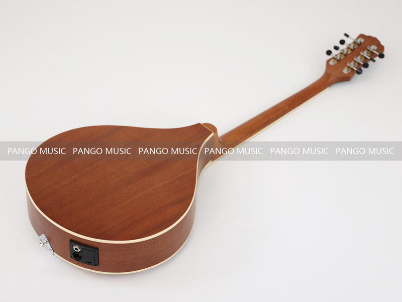 Left-Handed | Solid Red Pine Top | 670mm Scale Length | Built-in EQ Acoustic-Electric Bouzouki (PBZ-607L-X)