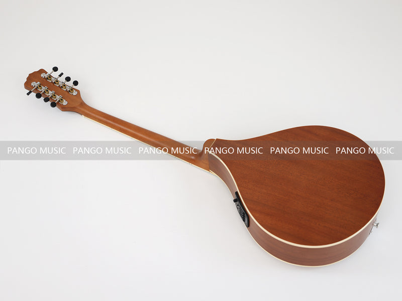 Left-Handed | Solid Red Pine Top | 670mm Scale Length | Built-in EQ Acoustic-Electric Bouzouki (PBZ-607L-X)