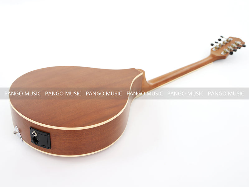 Left-Handed | Solid Red Pine Top | 670mm Scale Length | Built-in EQ Acoustic-Electric Bouzouki (PBZ-607L)