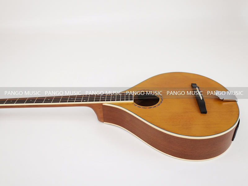 Left-Handed | Solid Red Pine Top | 670mm Scale Length | Built-in EQ Acoustic-Electric Bouzouki (PBZ-607L-X)