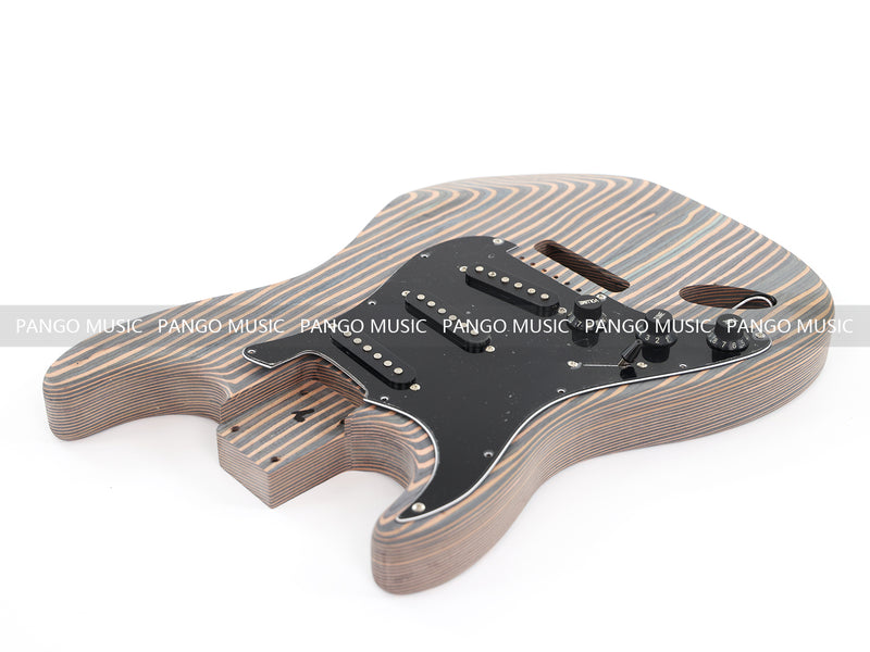 Pre-Sale Left-Handed ST-Style All Zebrawood DIY Electric Guitar Kit (PST-528)