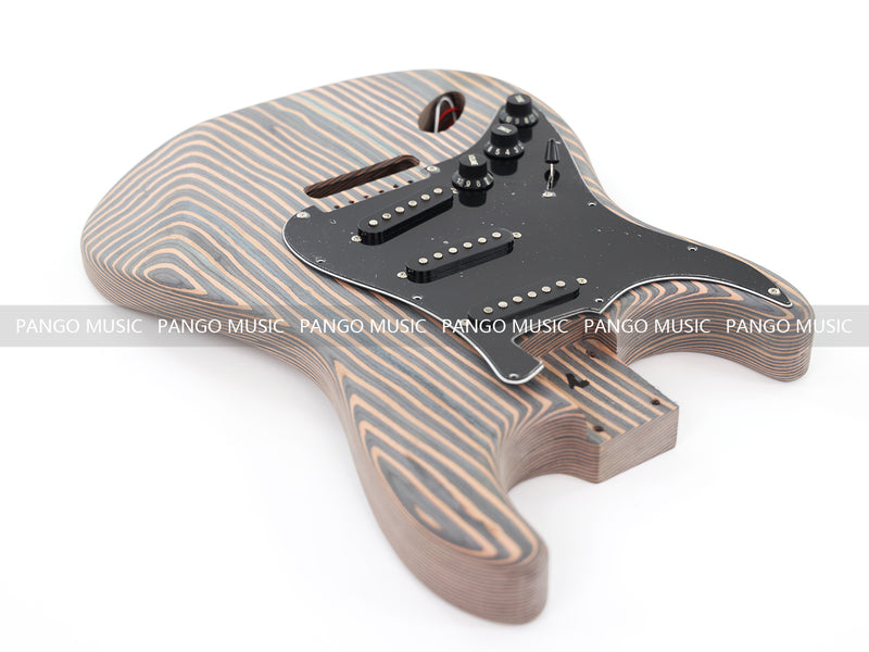 Pre-Sale Left-Handed ST-Style All Zebrawood DIY Electric Guitar Kit (PST-528)
