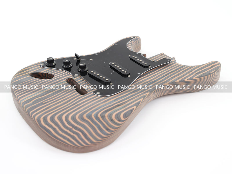 Pre-Sale Left-Handed ST-Style All Zebrawood DIY Electric Guitar Kit (PST-528)