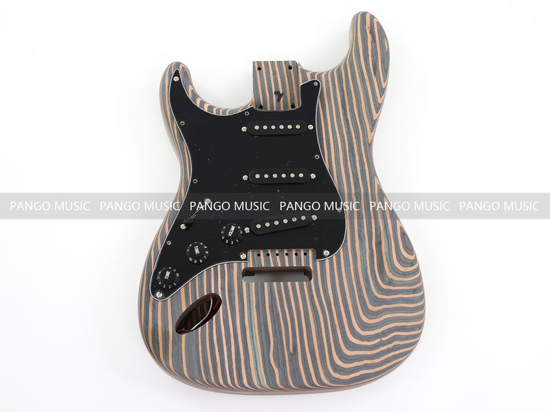 Pre-Sale Left-Handed ST-Style All Zebrawood DIY Electric Guitar Kit (PST-528)