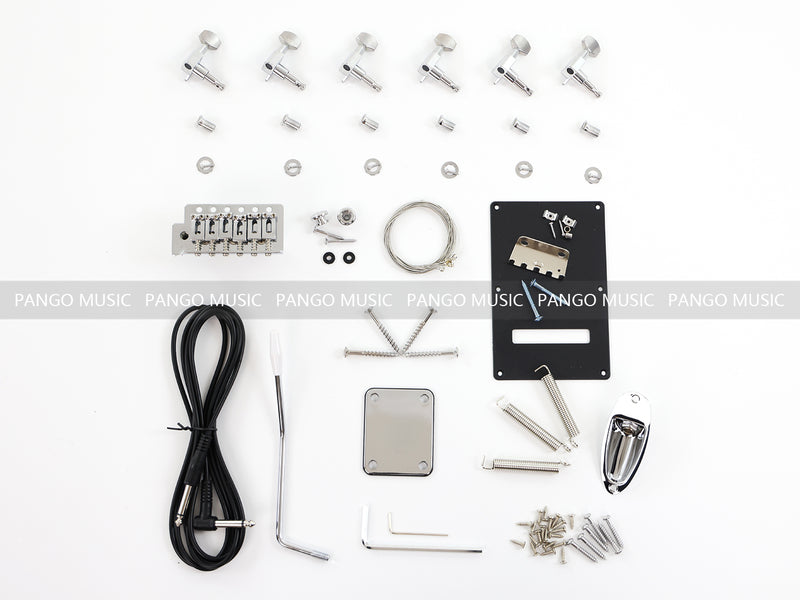 Pre-Sale Left-Handed ST-Style All Zebrawood DIY Electric Guitar Kit (PST-528)