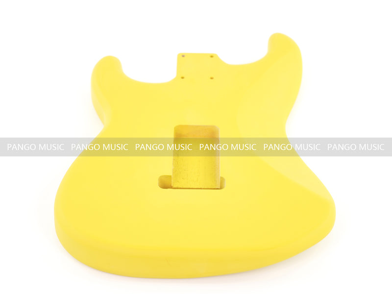 Lightweight Paulownia ST-Style Guitar Body with Matte Cream Yellow Finish (STB-104)