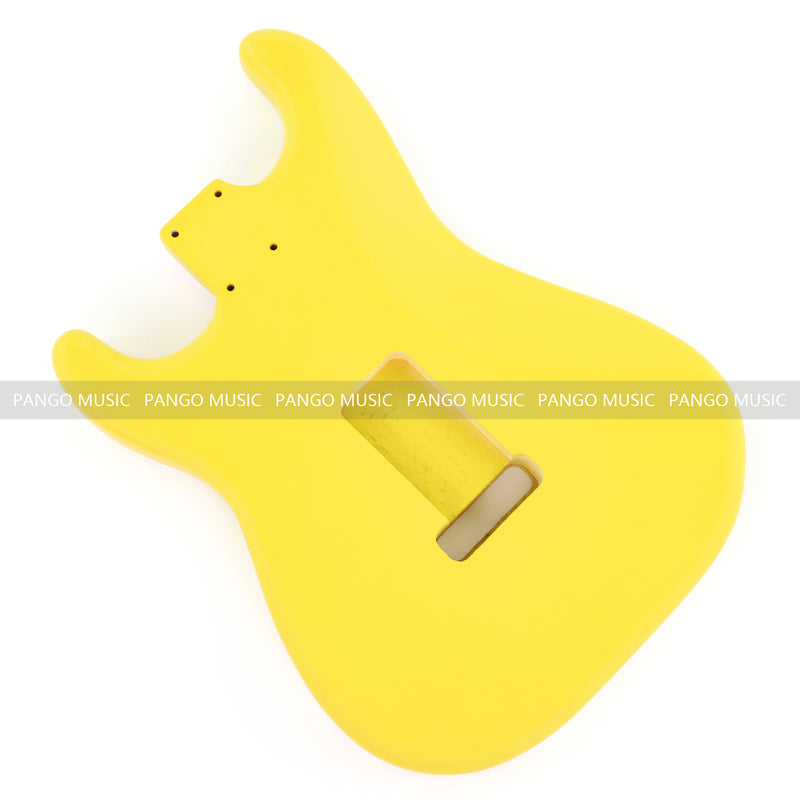 Lightweight Paulownia ST-Style Guitar Body with Matte Cream Yellow Finish (STB-104)