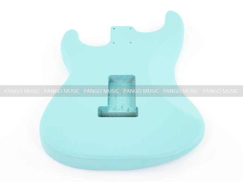 Lightweight Paulownia ST-Style Guitar Body with Matte Daphne Blue Finish (STB-105)