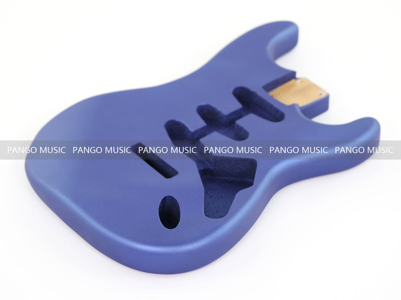 Lightweight Paulownia ST-Style Guitar Body with Satin Metallic Blue Finish (STB-106)