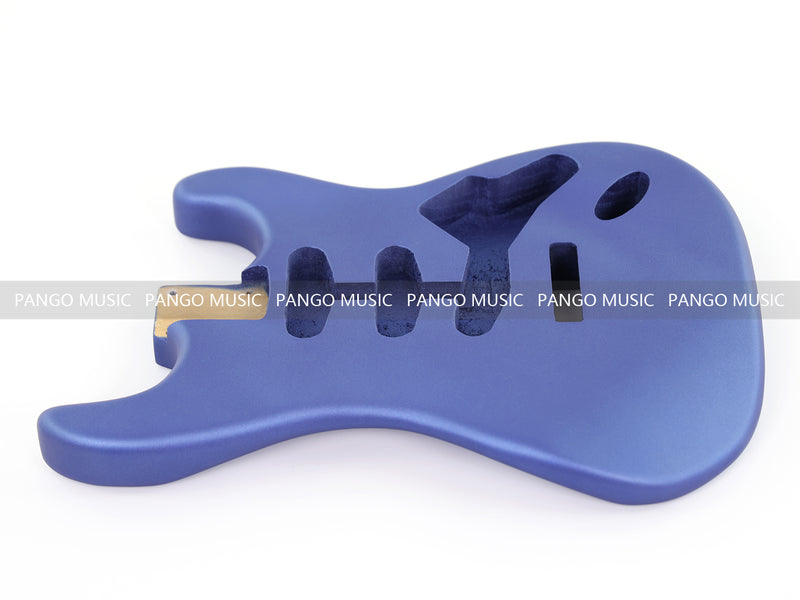 Lightweight Paulownia ST-Style Guitar Body with Satin Metallic Blue Finish (STB-106)