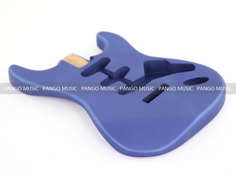 Lightweight Paulownia ST-Style Guitar Body with Satin Metallic Blue Finish (STB-106)