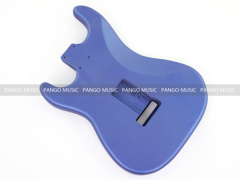 Lightweight Paulownia ST-Style Guitar Body with Satin Metallic Blue Finish (STB-106)