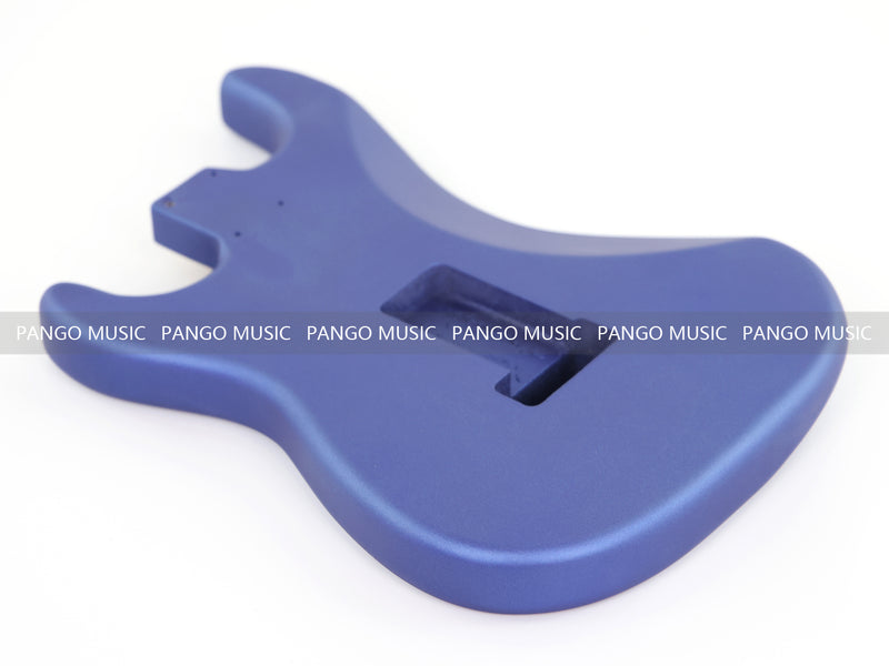 Lightweight Paulownia ST-Style Guitar Body with Satin Metallic Blue Finish (STB-106)