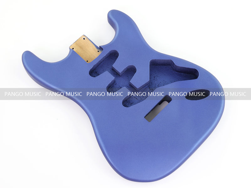 Lightweight Paulownia ST-Style Guitar Body with Satin Metallic Blue Finish (STB-106)