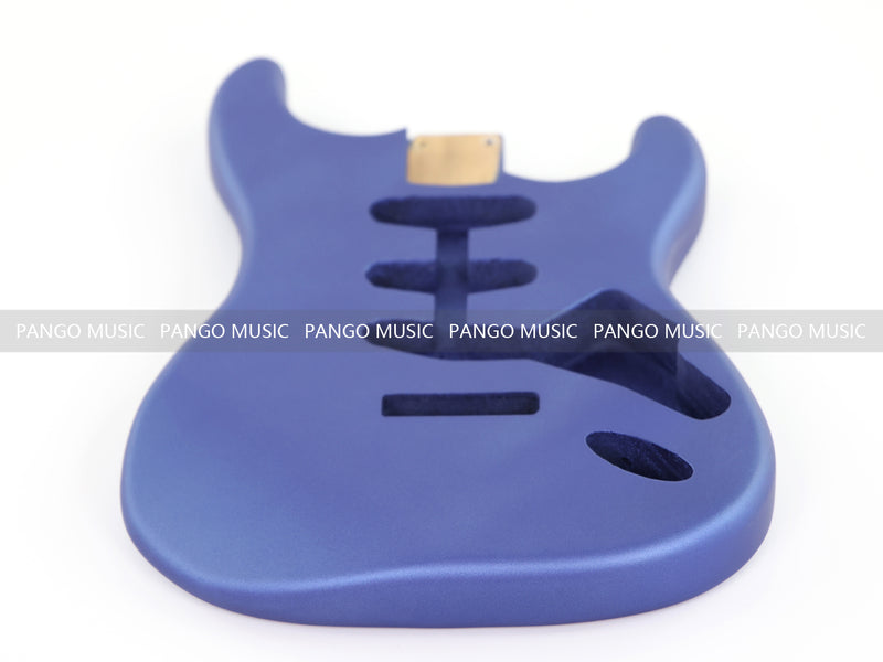 Lightweight Paulownia ST-Style Guitar Body with Satin Metallic Blue Finish (STB-106)