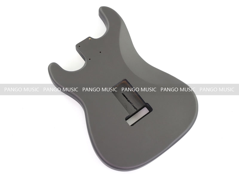Lightweight Paulownia ST-Style Guitar Kit Body with Matte Charcoal Gray Finish (STB-101)