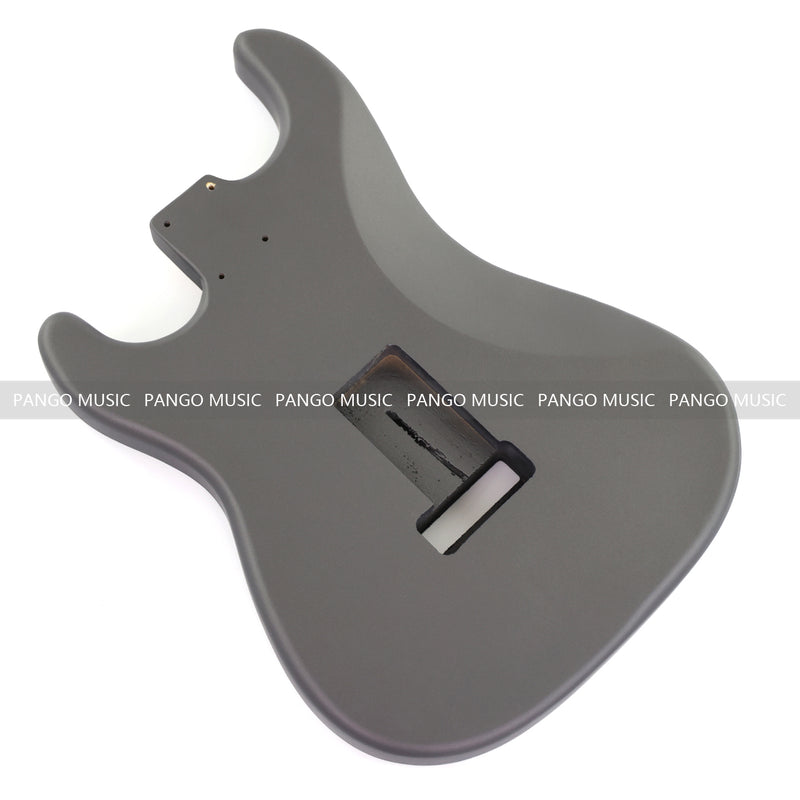Lightweight Paulownia ST-Style Guitar Kit Body with Matte Charcoal Gray Finish (STB-101)