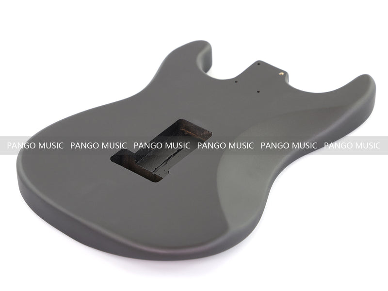 Lightweight Paulownia ST-Style Guitar Kit Body with Matte Charcoal Gray Finish (STB-101)