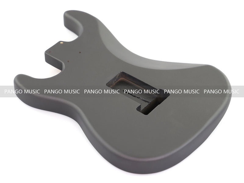 Lightweight Paulownia ST-Style Guitar Kit Body with Matte Charcoal Gray Finish (STB-101)