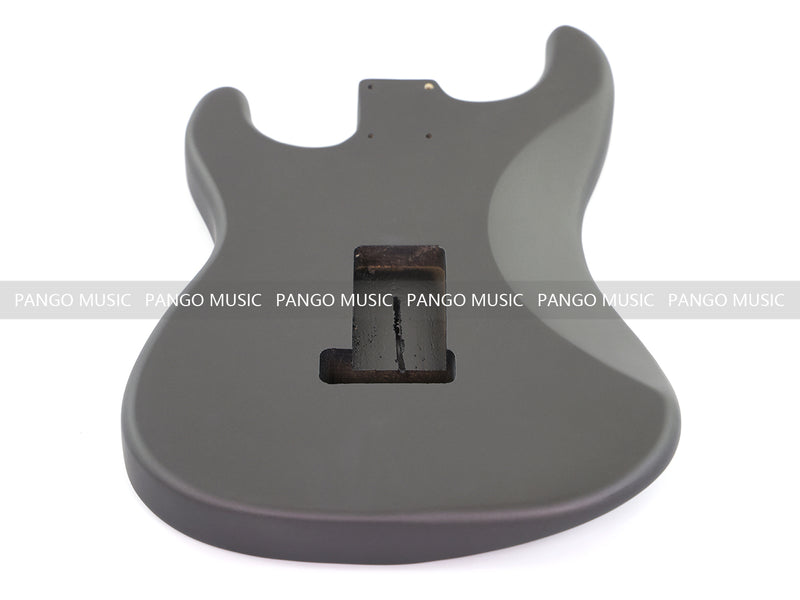 Lightweight Paulownia ST-Style Guitar Kit Body with Matte Charcoal Gray Finish (STB-101)
