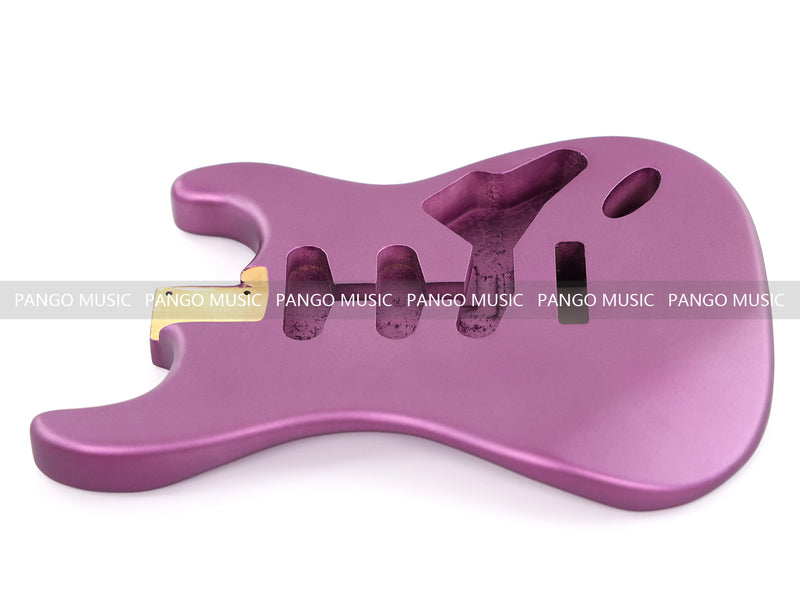 Lightweight Paulownia ST-Style Guitar Kit Body with Matte Purple Finish (STB-102)
