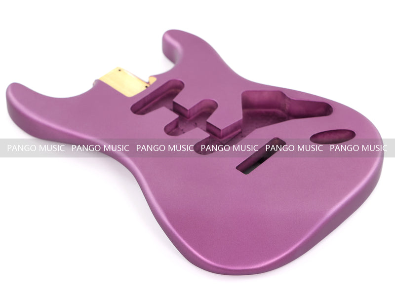 Lightweight Paulownia ST-Style Guitar Kit Body with Matte Purple Finish (STB-102)