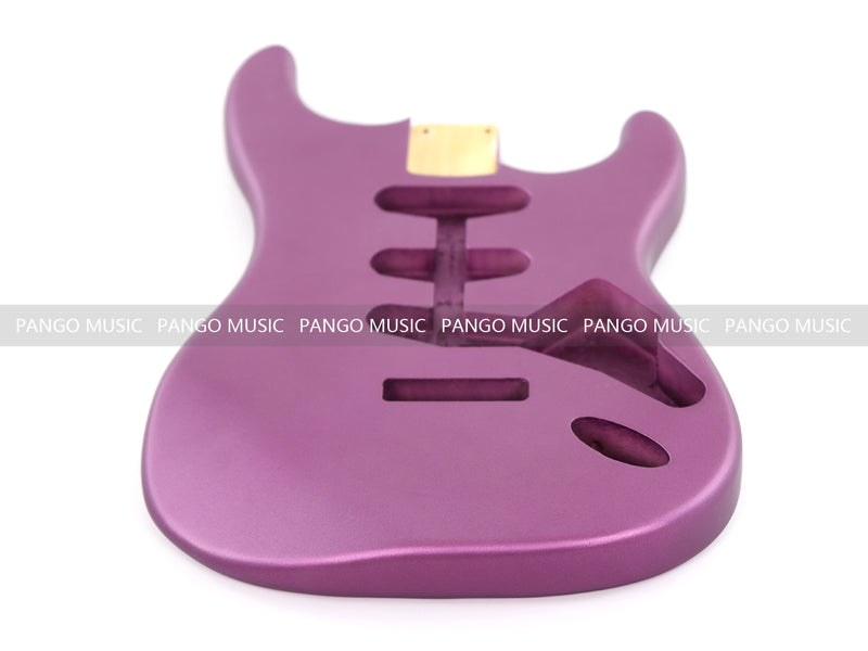 Lightweight Paulownia ST-Style Guitar Kit Body with Matte Purple Finish (STB-102)
