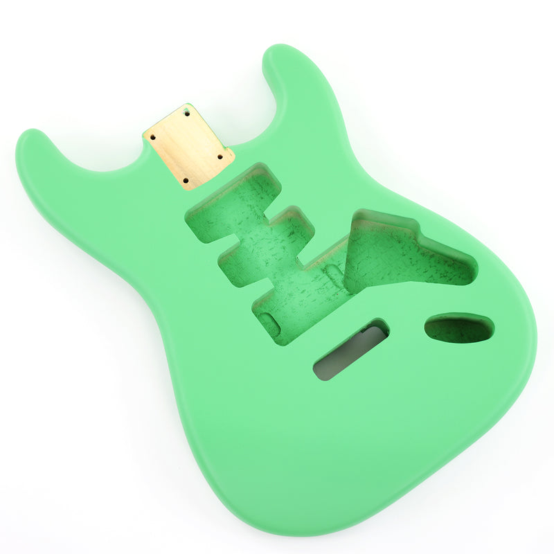 Lightweight Paulownia ST-Style Guitar Kit Body with Matte Mint Green Finish (STB-103)