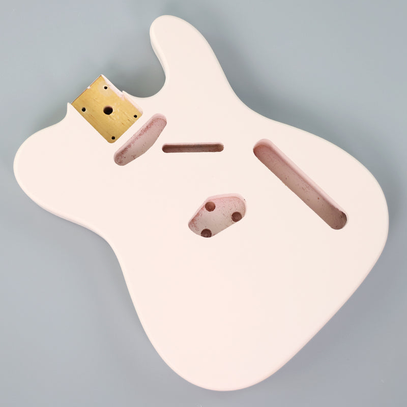 Lightweight Paulownia TL-Style Guitar Body with Matte Shell Pink Finish (TLB-108)