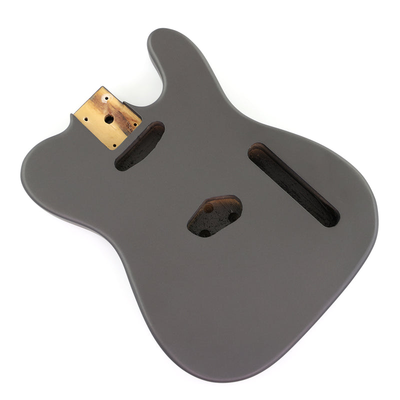 Lightweight Paulownia TL-Style Guitar Kit Body with Matte Charcoal Gray Finish (TLB-101)