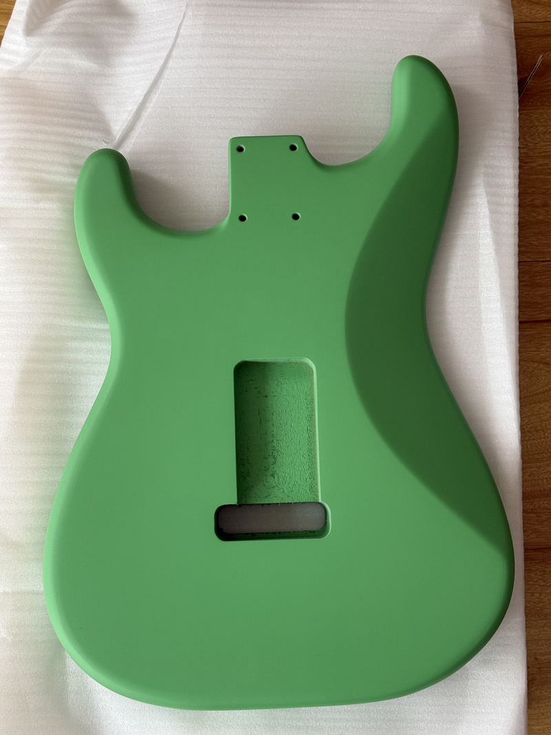 Lightweight Paulownia ST-Style Guitar Kit Body with Matte Mint Green Finish (STB-103)