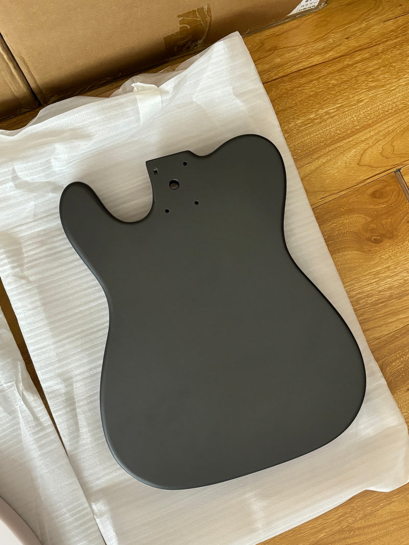 Lightweight Paulownia TL-Style Guitar Body with Matte Charcoal Gray Finish (TLB-105)