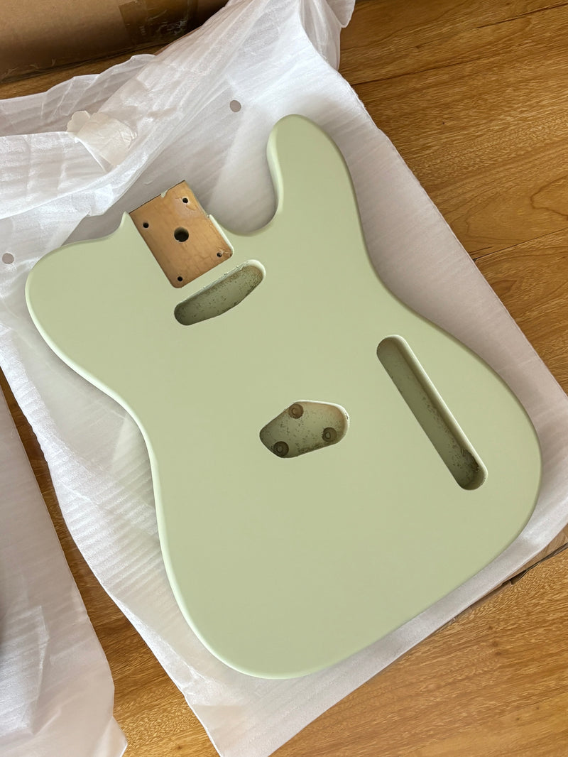 Lightweight Paulownia TL-Style Guitar Body with Matte Mint Green Finish (TLB-106)
