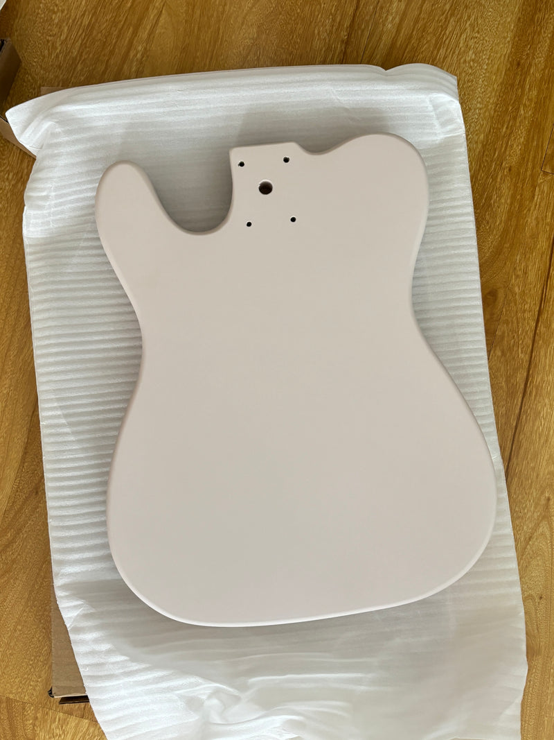 Lightweight Paulownia TL-Style Guitar Body with Matte Shell Pink Finish (TLB-108)