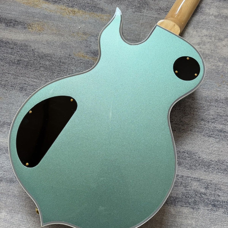 Metallic Green Bullseye Single Cut Electric Guitar (LRG-041)